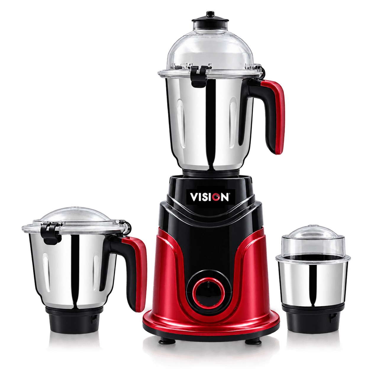 VISION 1100W Mixer Grinder Maroon image 1