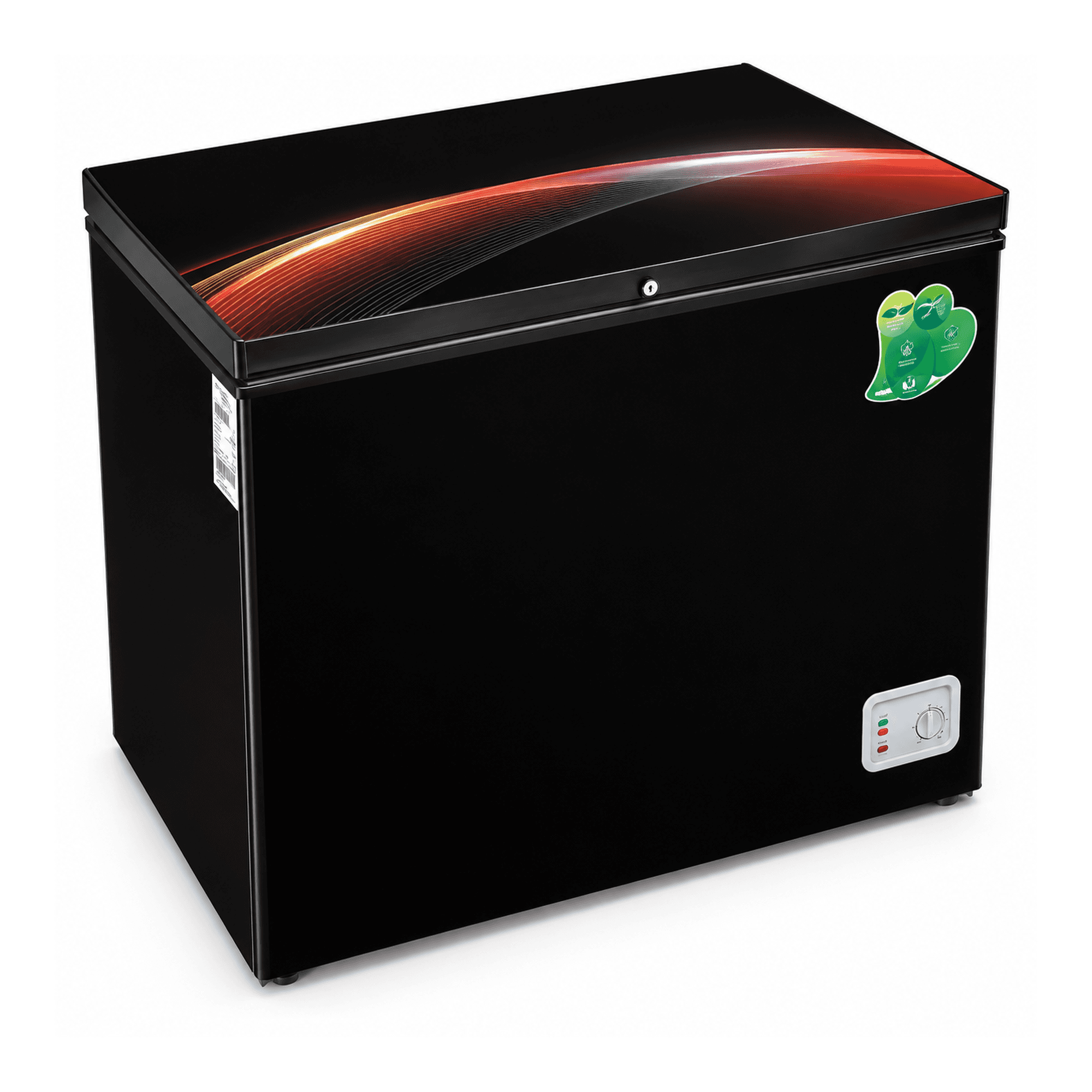 VISION GD Chest Freezer RE-150L Black Circular Arc image 1