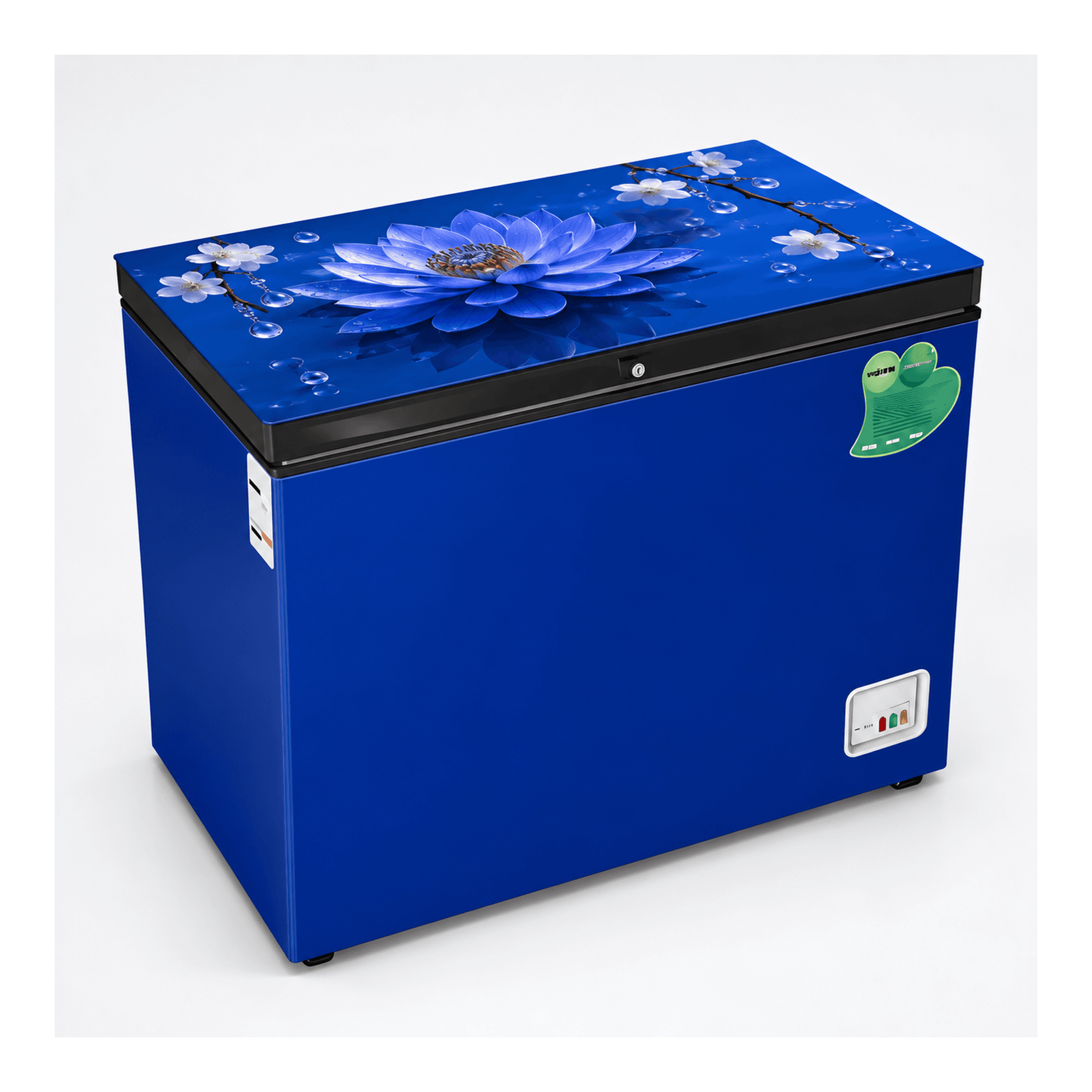 VISION GD Chest Freezer RE-150L Blue Jewel Lotus image 1
