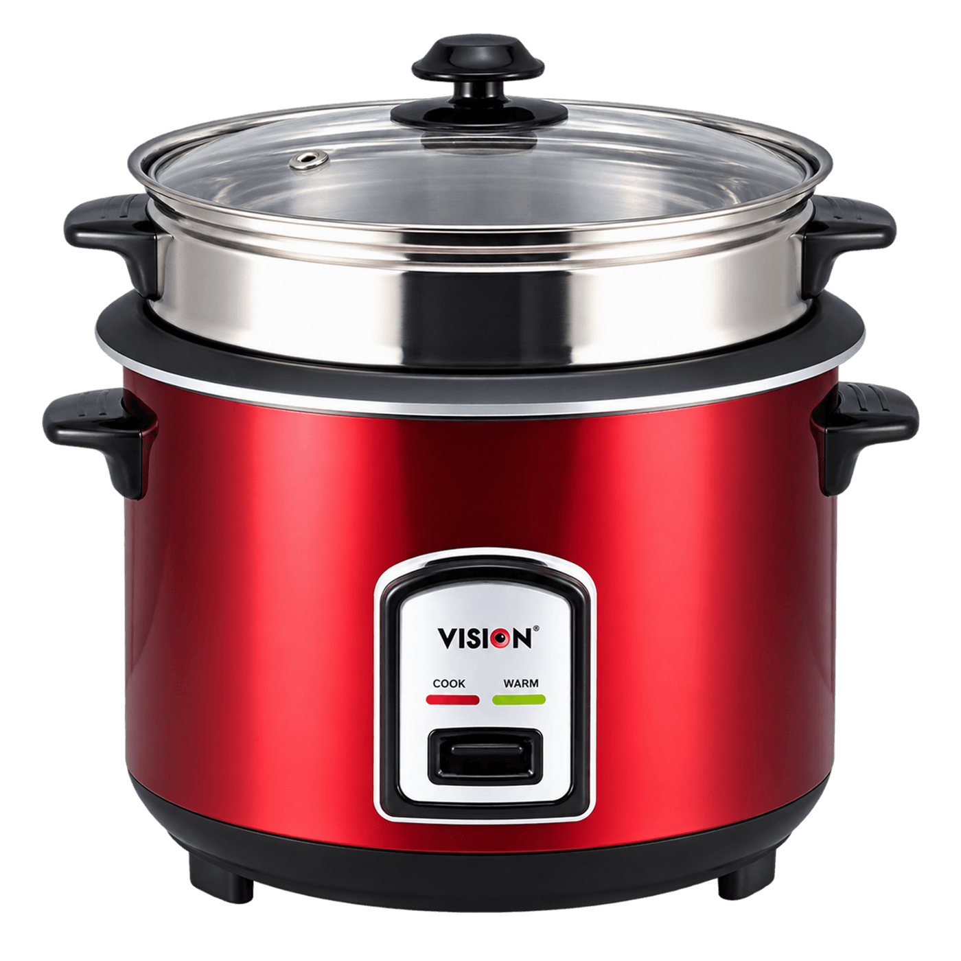 VISION 700W Rice Cooker 1.8 Liter Single Pot Stainless Steel