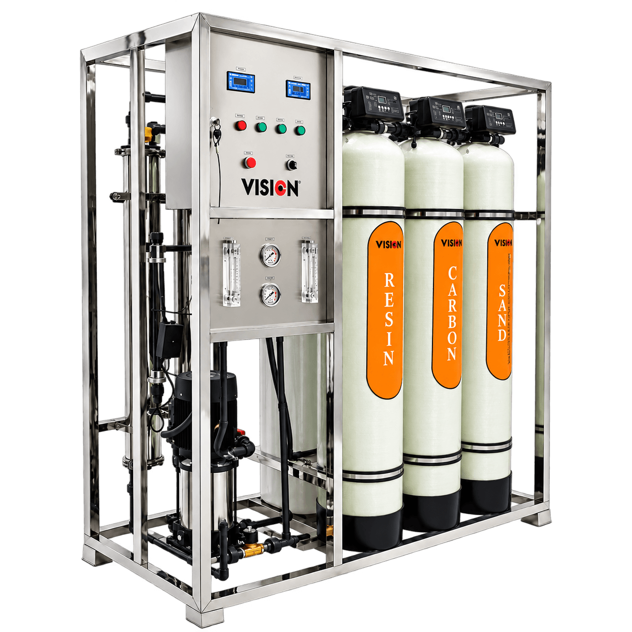VISION 500LPH Industrial RO plant