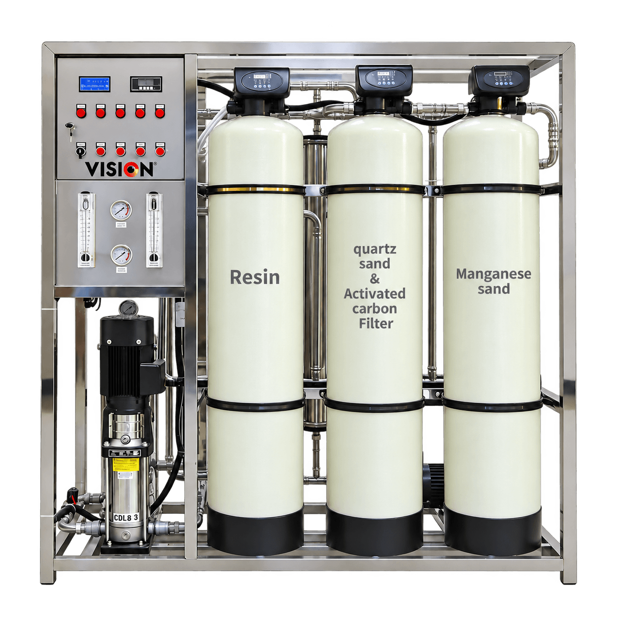 VISION Industrial RO Plant 1000LPH