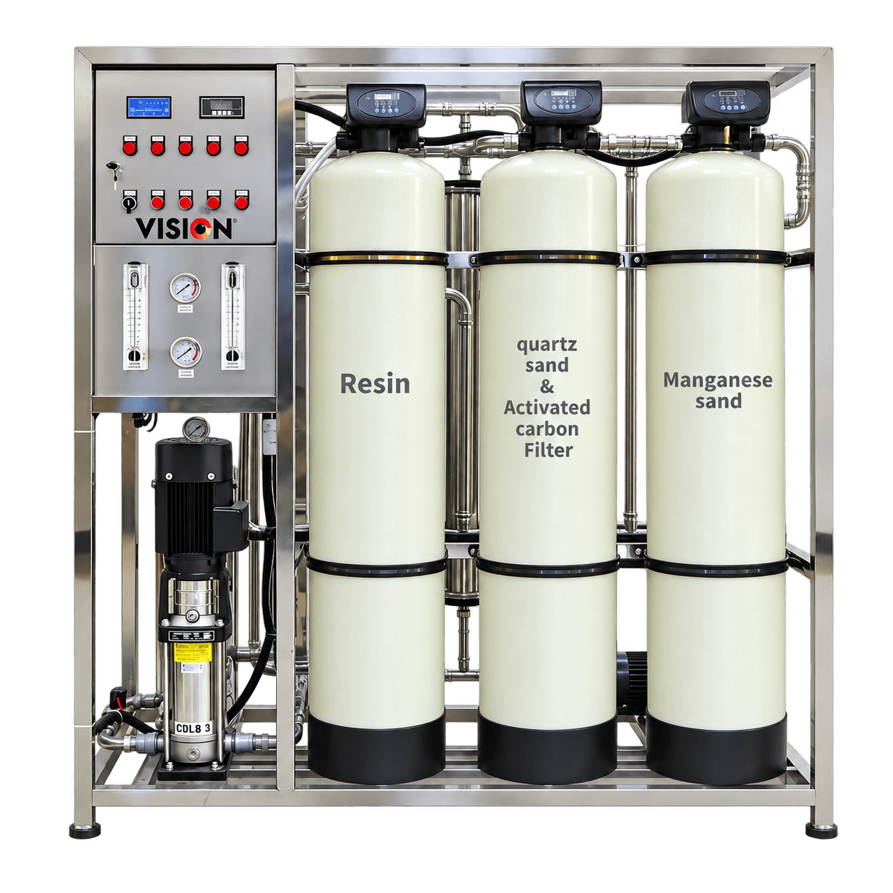 VISION Industrial RO Plant 2000LPH image 1