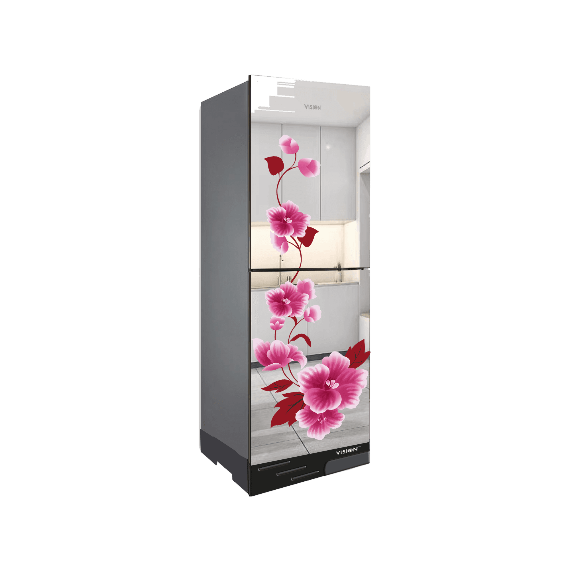 VISION Refrigerator VSN GD Refrigerator RE-200 Liter Mirror Iris-TM image 1