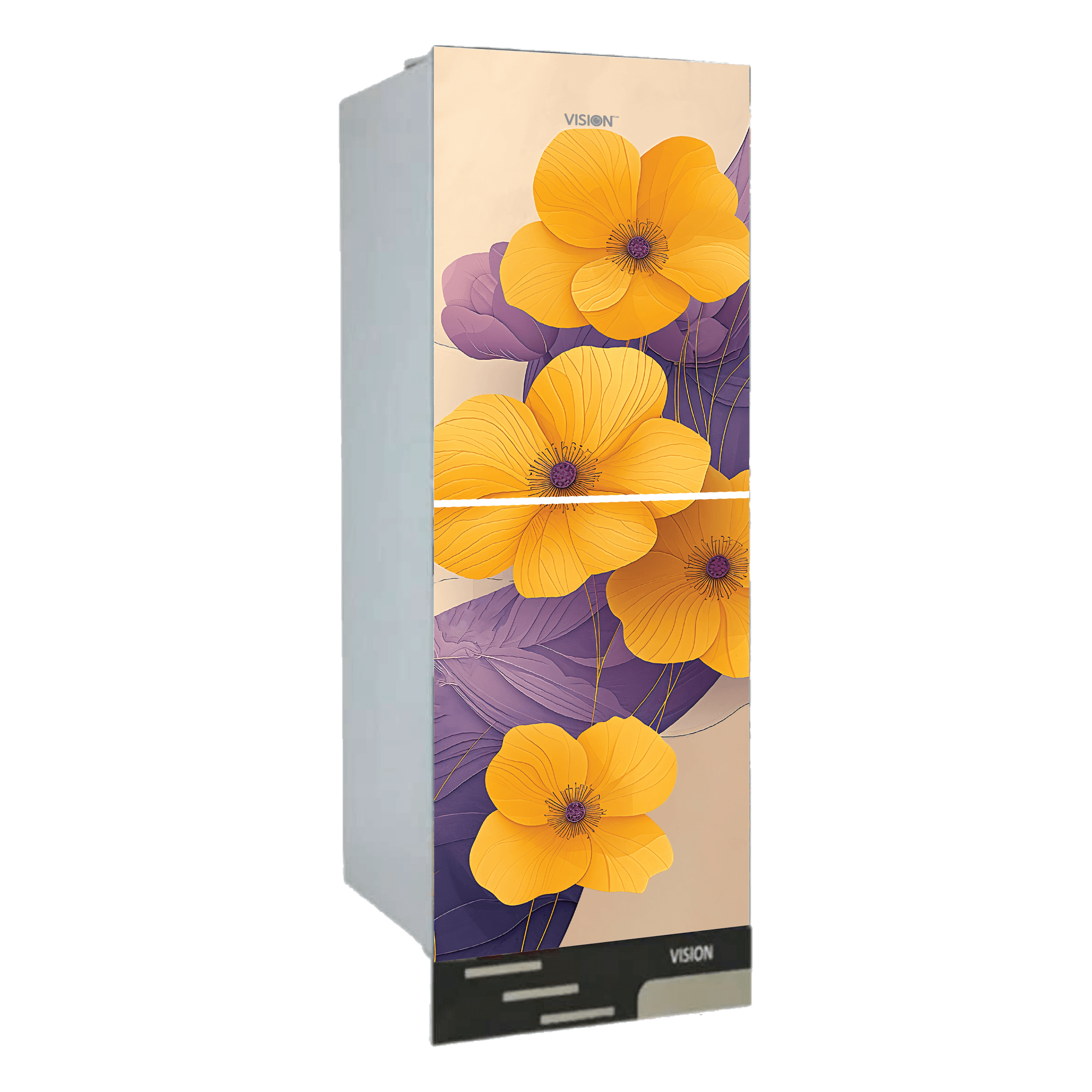 VISION Refrigerator VSN GD Refrigerator RE-160 Liter Golden Trumpet -BM image 1