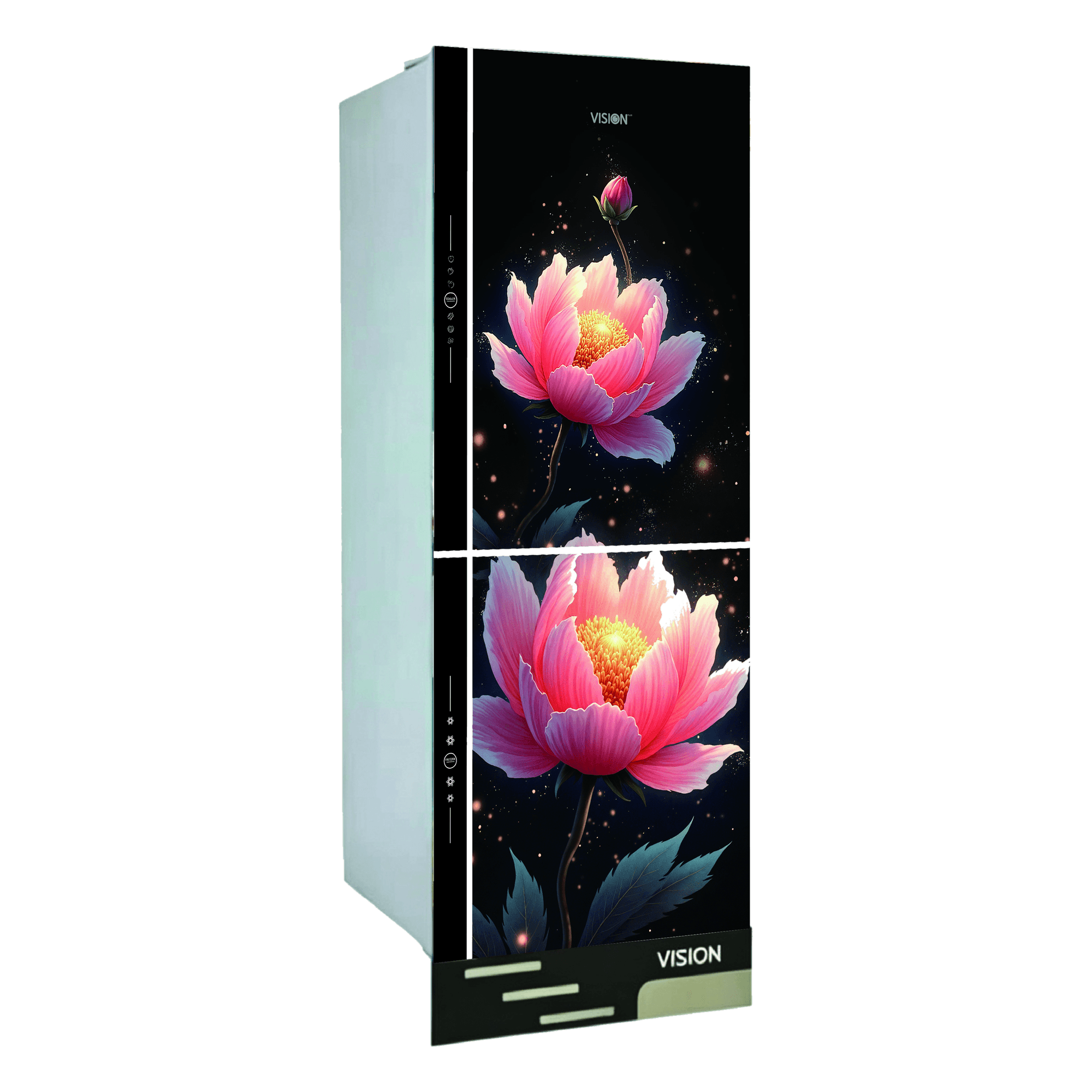 VISION Refrigerator VSN GD Refrigerator RE-292 Liter Red Peony FL -BM image 1