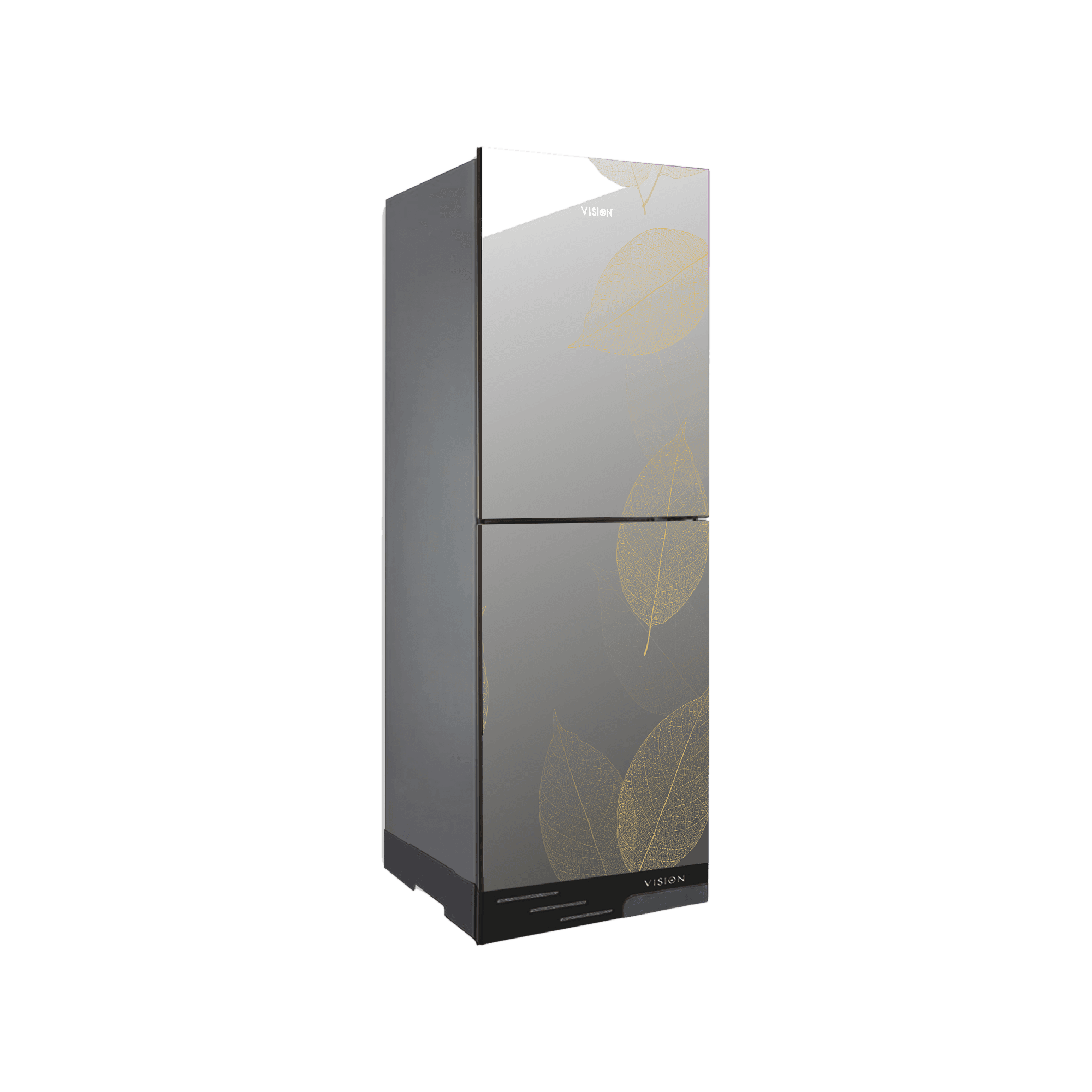 VISION Refrigerator VSN GD Refrigerator RE-238 Liter Mirror Golden Leaf-BM image 1