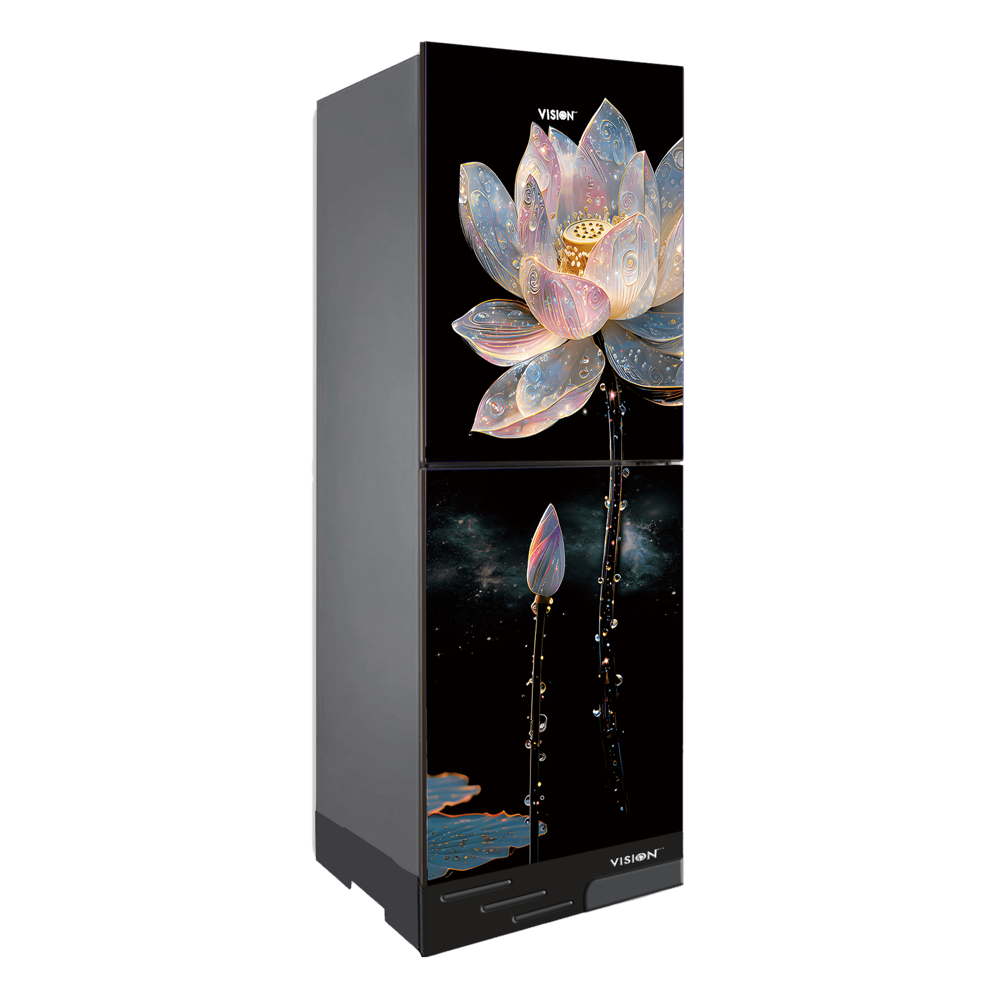 VISION Refrigerator VSN GD Refrigerator RE-160 Liter White Galaxy Lotus-BM image 1