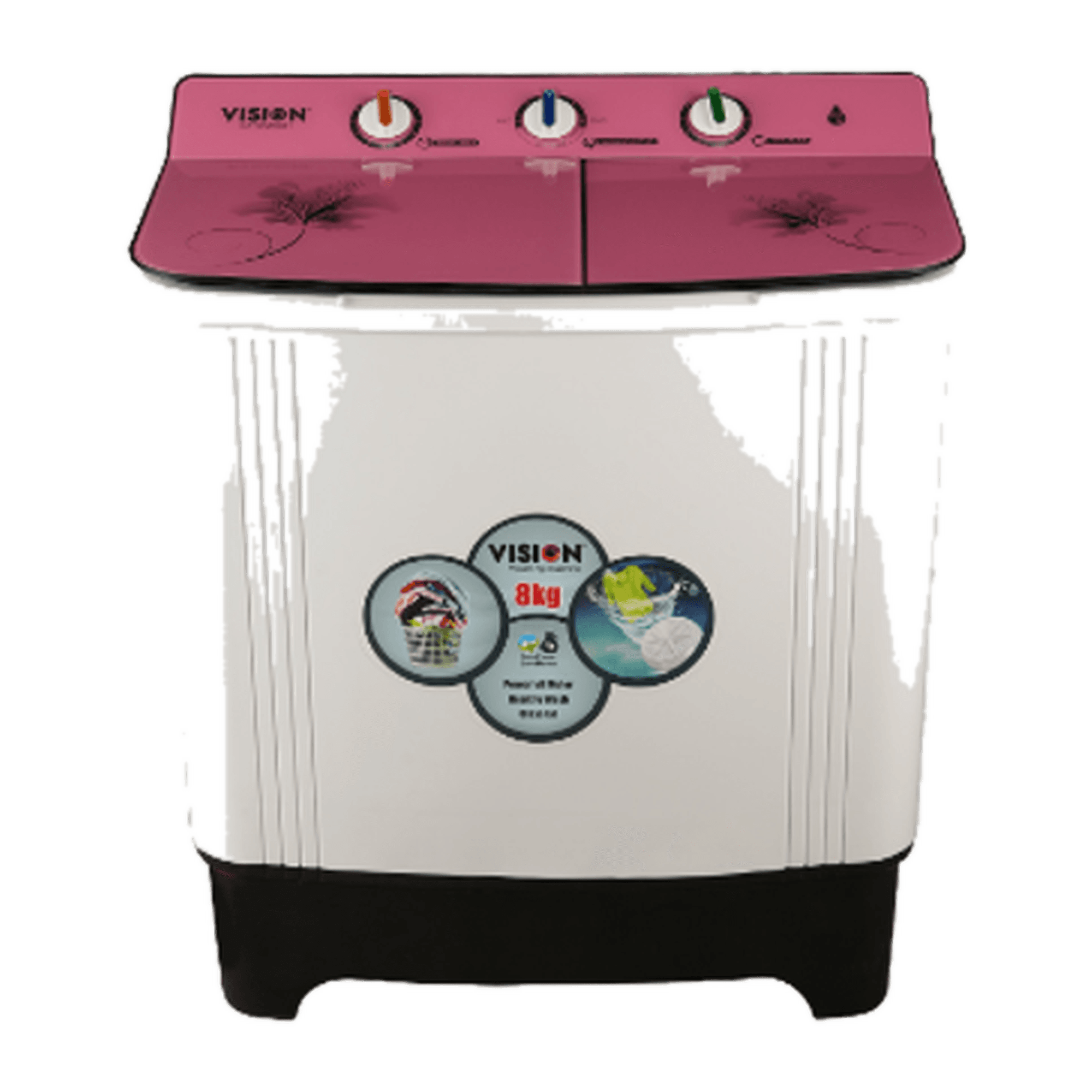 VISION Twin Tub Washing Machine-RE-002-SATOM-8kg image 1