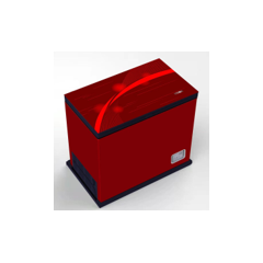 VSN GD CHEST FREEZER VIS-350L CHARMING RED