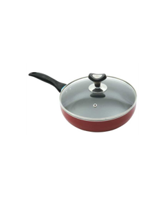 VISION NS GLAMOUR FRY PAN WITH LID (MARUN) -26 CM