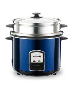 VISION RICE COOKER 3.0 LITER REL-50-05 SS BLUE (DOUBLE POT)