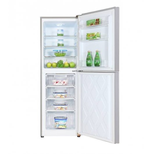 VISION GLASS DOOR REFRIGERATOR RE-252 LITER DIGITAL BLUE LILY BOTTOM MOUNT 