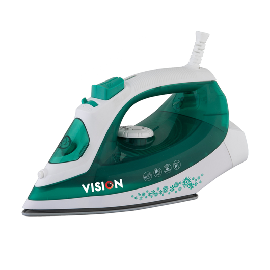 VISION ELECTRONIC IRON 1200W WITH OVERHEAT AND BURN PROTECTION VIS-SEI-005 GREEN